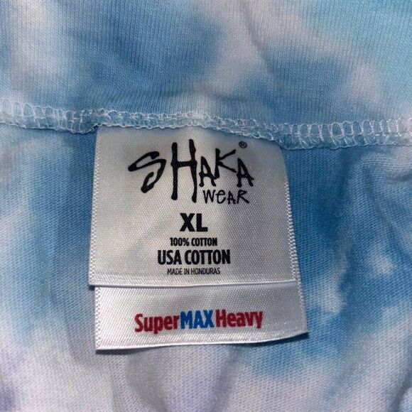 Frenchwood Studios Swirl Tie Dye Baseball Jersey Tee Shirt XL Hand Dyed in LA - Picture 5 of 5